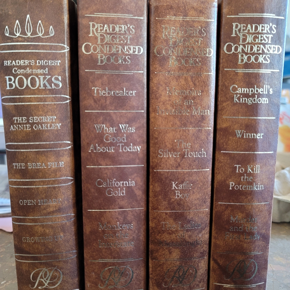 Reader's Digest Condensed Books Brown Collection - Set Of Four